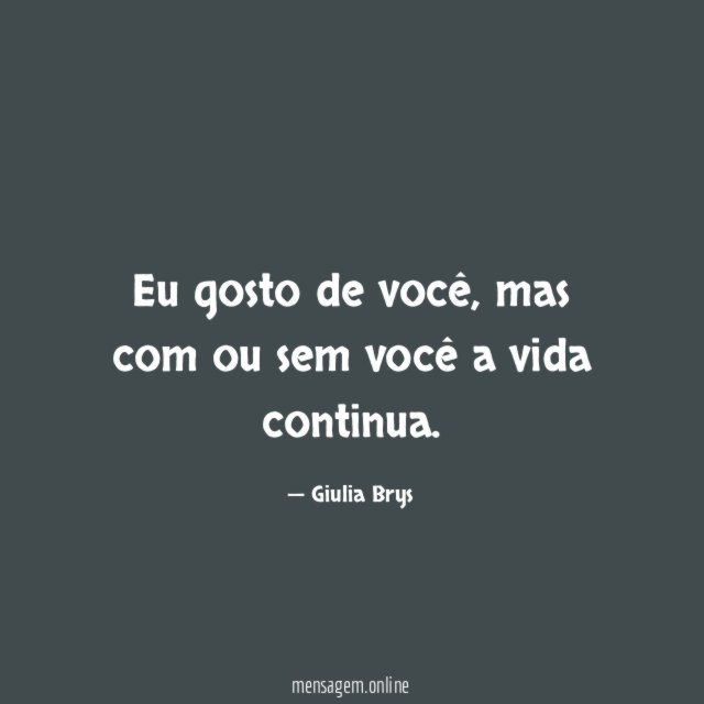 Eu gosto de você