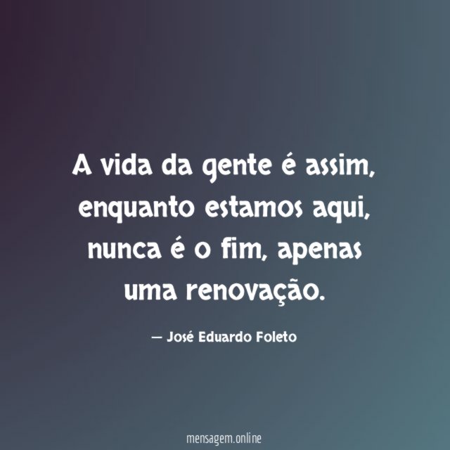 A vida da gente é assim