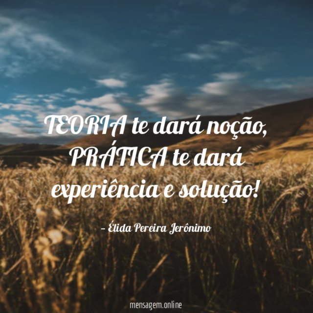 TEORIA te dará noção