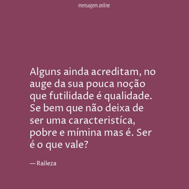 Alguns ainda acreditam