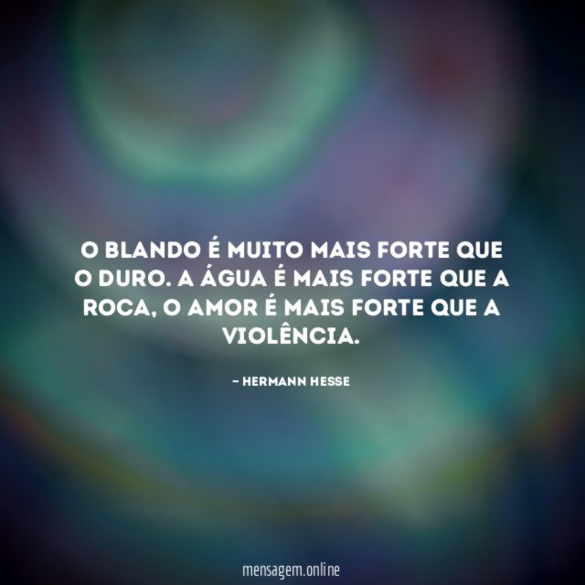 O blando é muito mais forte que o duro