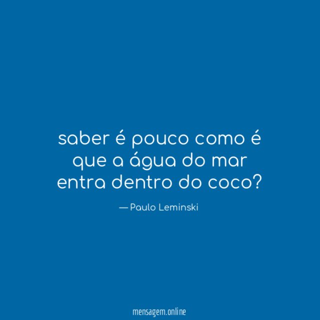 saber é pouco como é que a água do mar entra dentro do coco
