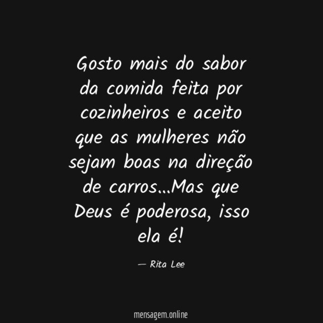 Gosto mais do sabor da comida feita por