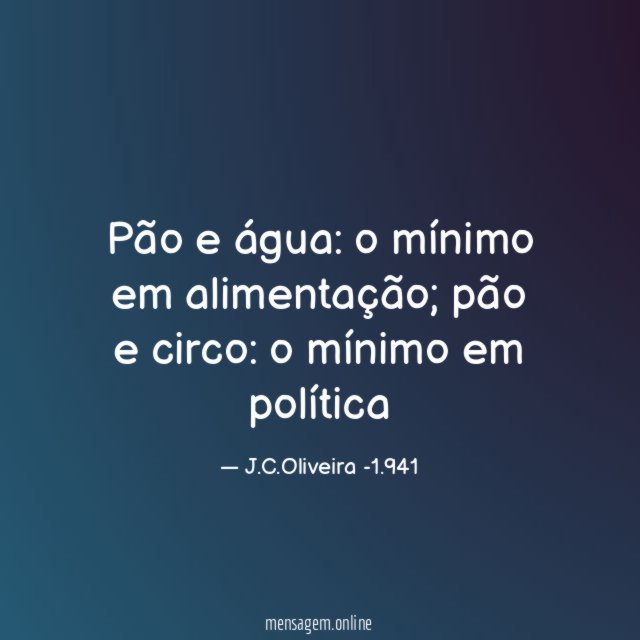 Pão e água