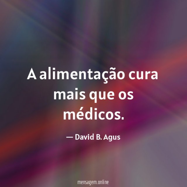A alimentação cura mais que os médicos