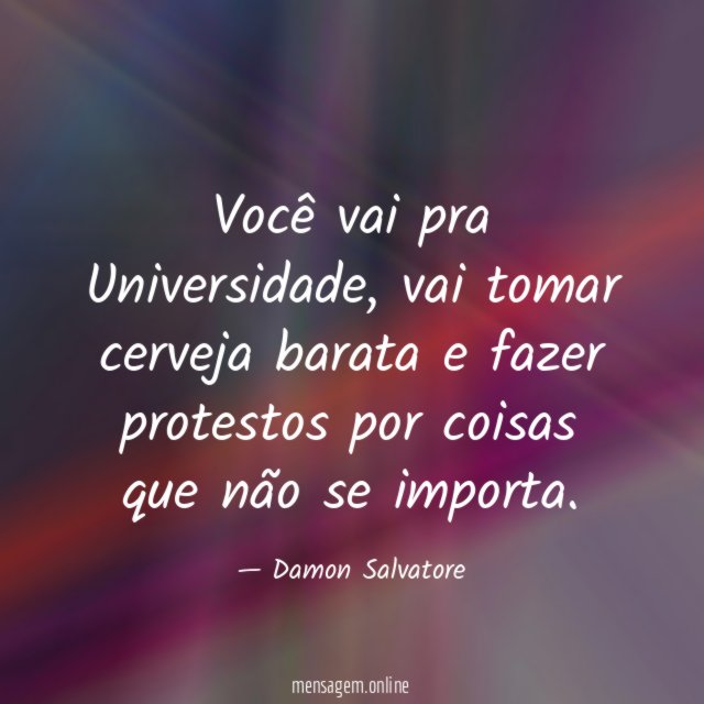 Você vai pra Universidade