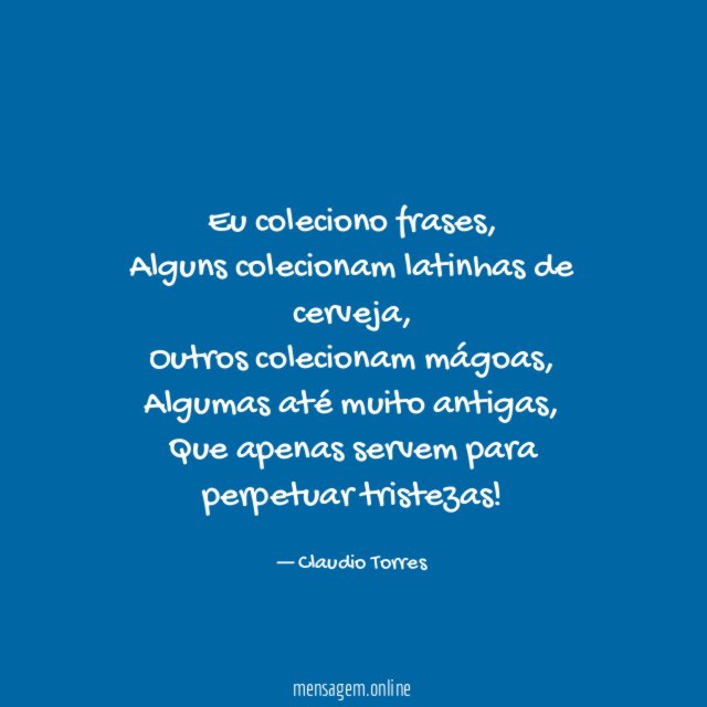 Eu coleciono frases