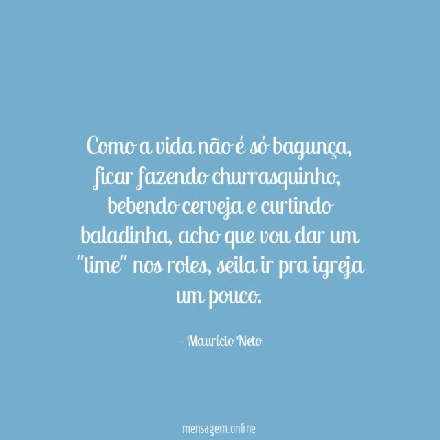 Como a vida não é só bagunça