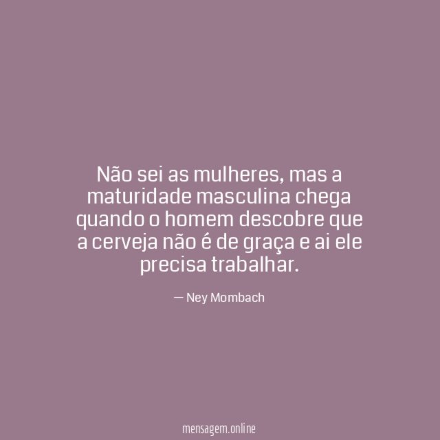 Não sei as mulheres
