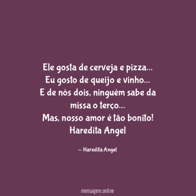 Ele gosta de cerveja e pizza