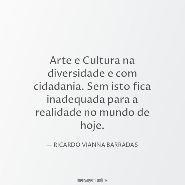 Arte e Cultura na diversidade e com cidadania