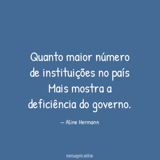 Quanto maior número de instituições no país Mais mostra