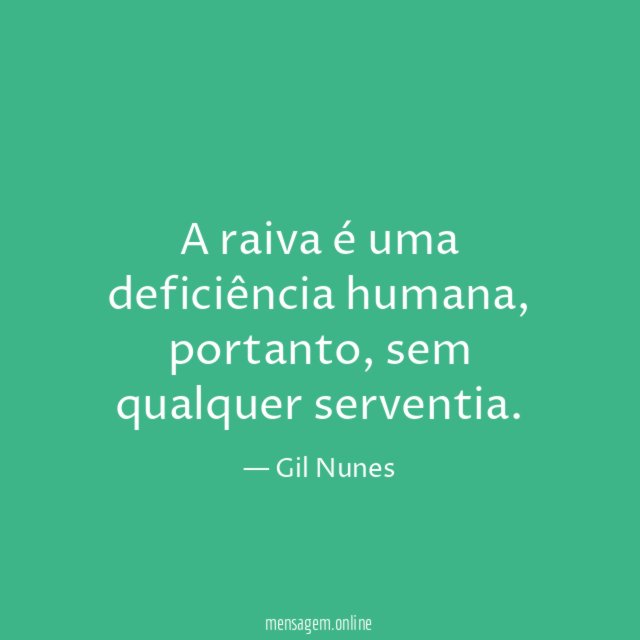 A raiva é uma deficiência humana