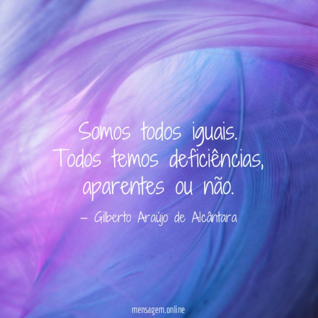 Somos todos iguais