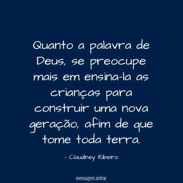 Quanto a palavra de Deus