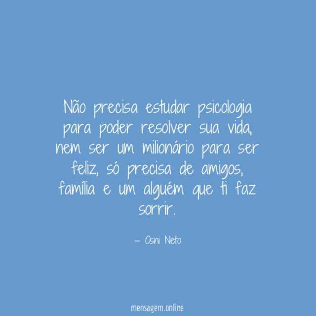 Não precisa estudar psicologia para poder resolver sua vida