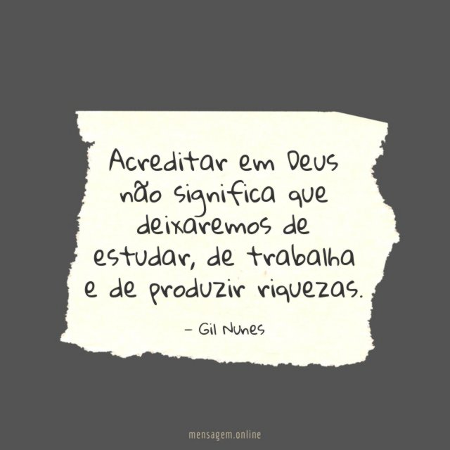Acreditar em Deus não significa que deixaremos de estudar