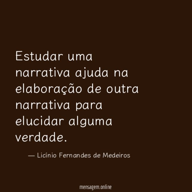 Estudar uma narrativa ajuda na elaboração de outra