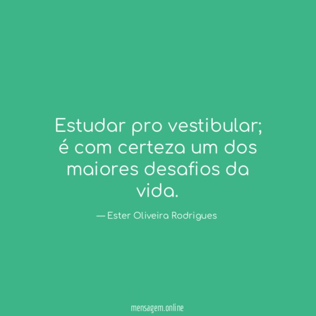 Estudar pro vestibular