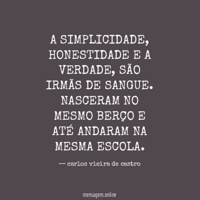 A SIMPLICIDADE