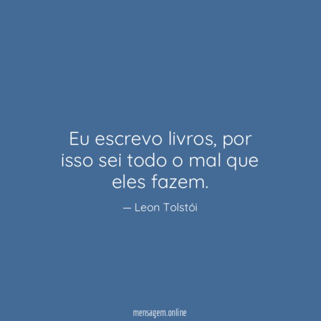 Eu escrevo livros