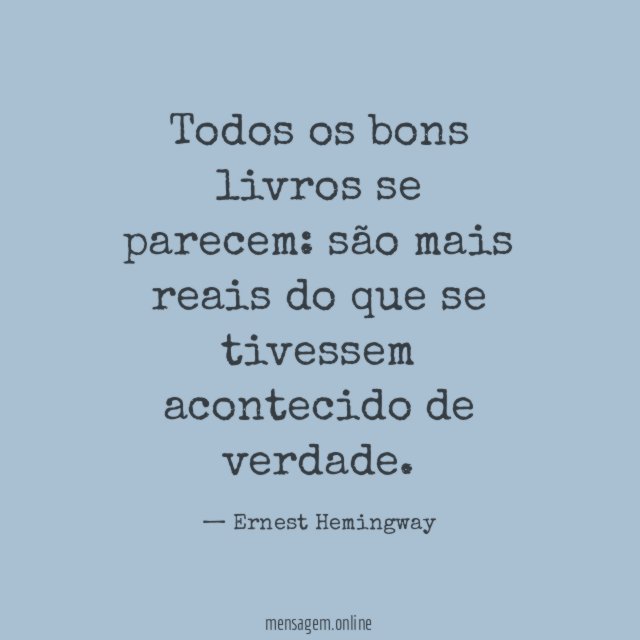 Todos os bons livros se parecem