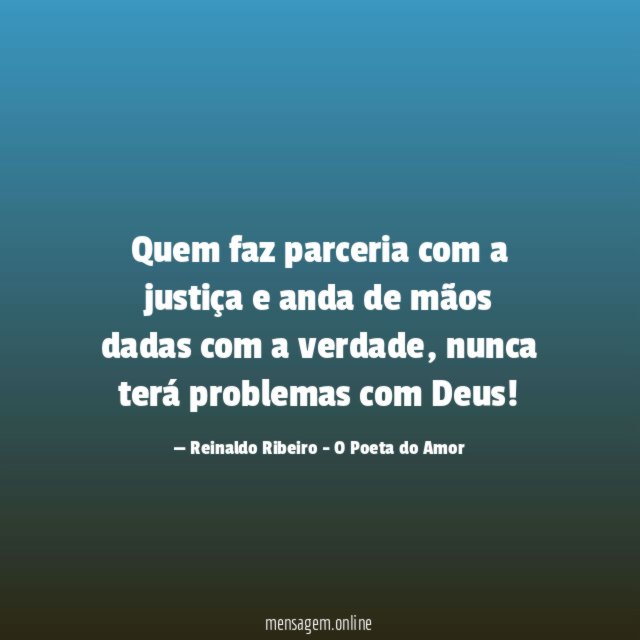 Quem faz parceria com a justiça e anda
