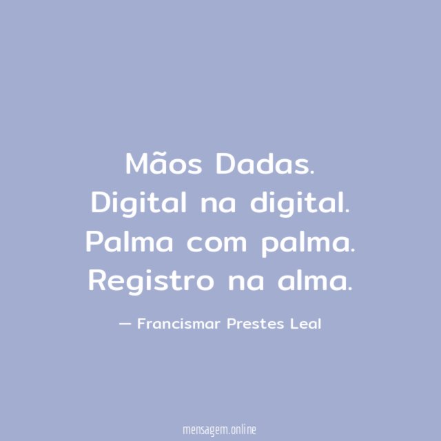 Mãos Dadas.
