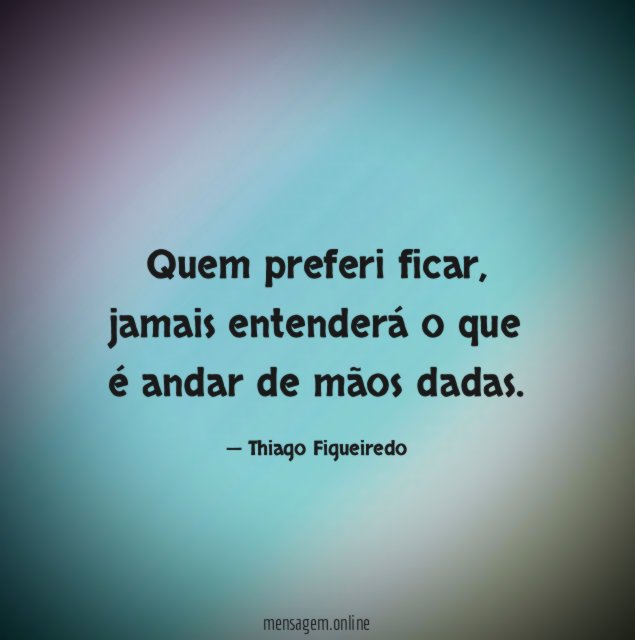 Quem preferi ficar