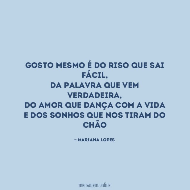 Gosto mesmo é do riso que sai fácil