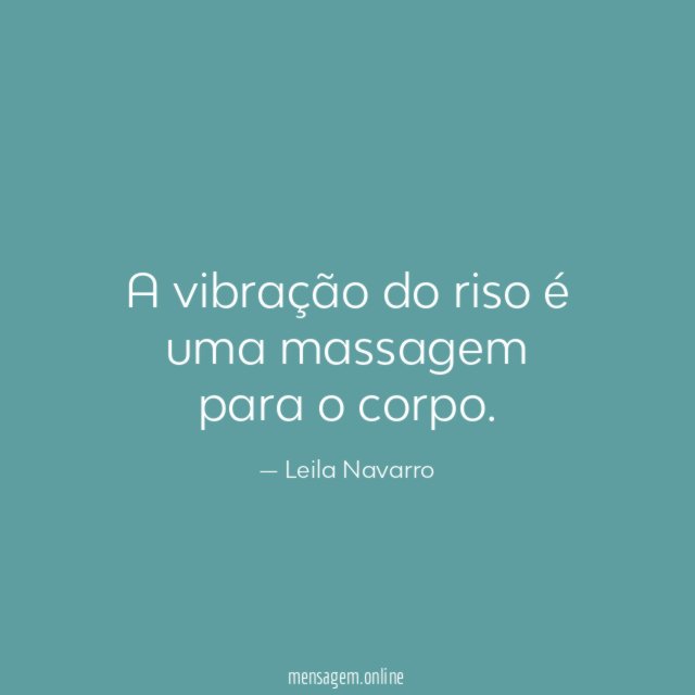 A vibração do riso é uma massagem para o corpo