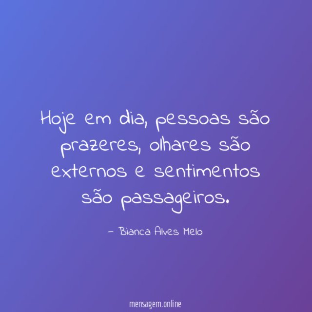 Hoje em dia