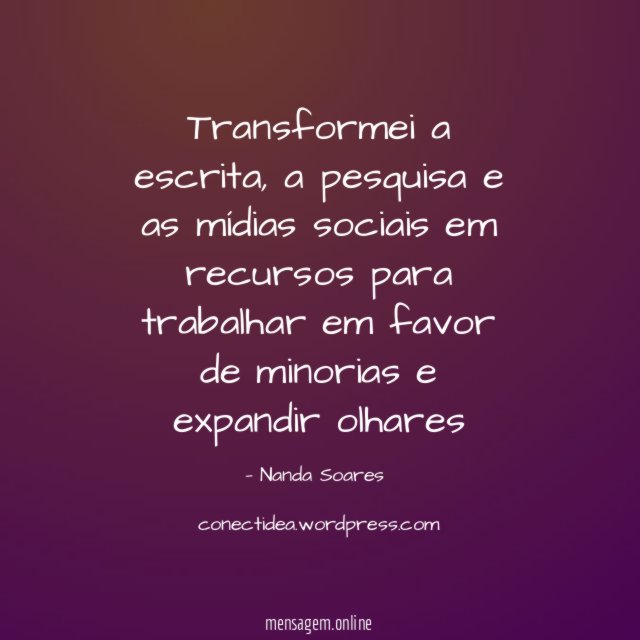Transformei a escrita