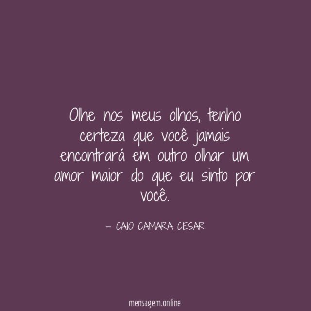 Olhe nos meus olhos