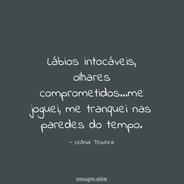 Lábios intocáveis