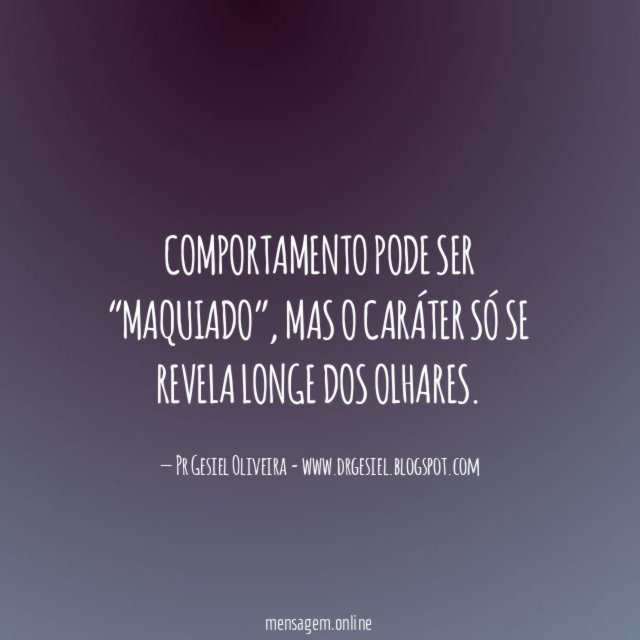 Comportamento pode ser “maquiado”