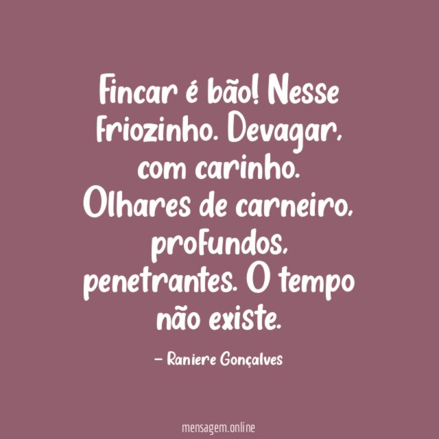 Fincar é bão