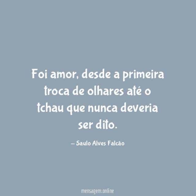 Foi amor