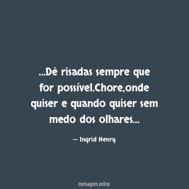 Dê risadas sempre que for possível