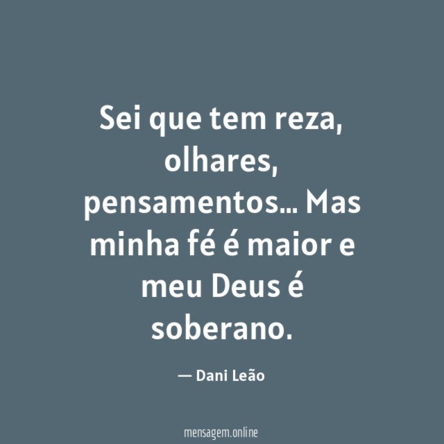 Sei que tem reza