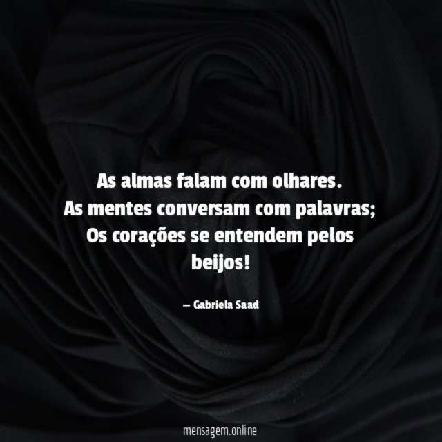 As almas falam com olhares