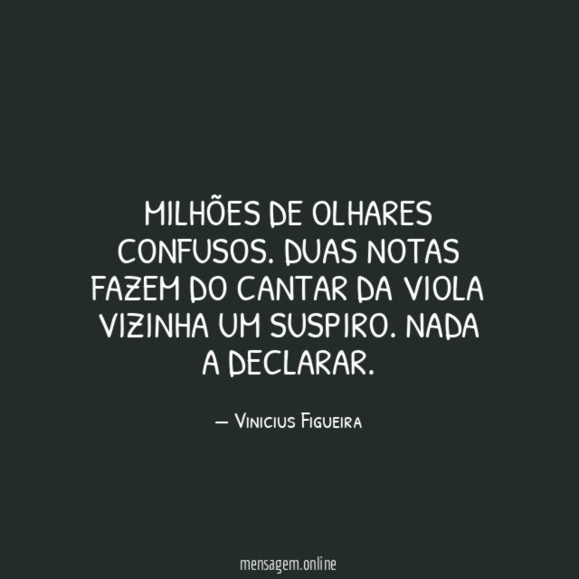 Milhões de olhares confusos