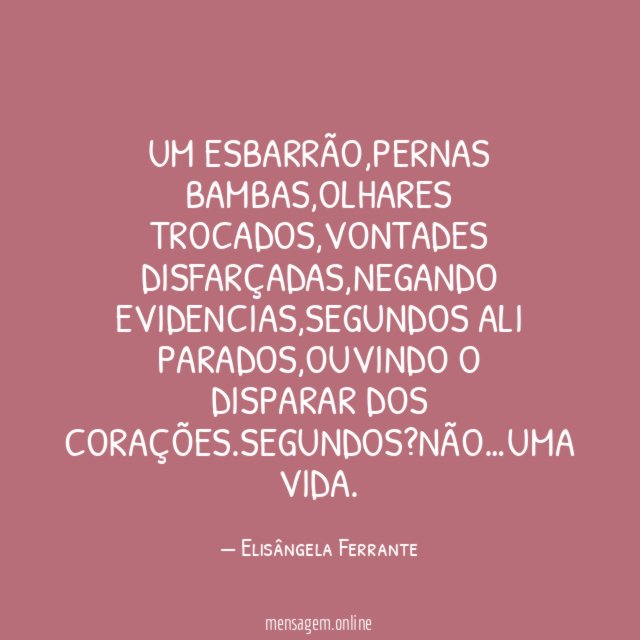 Um esbarrão