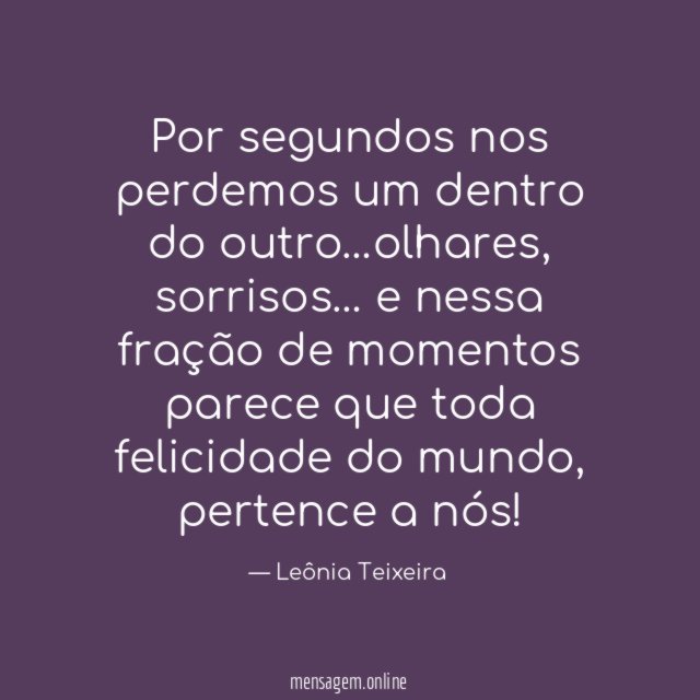 Por segundos nos perdemos um dentro do outro