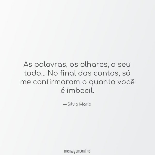 As palavras
