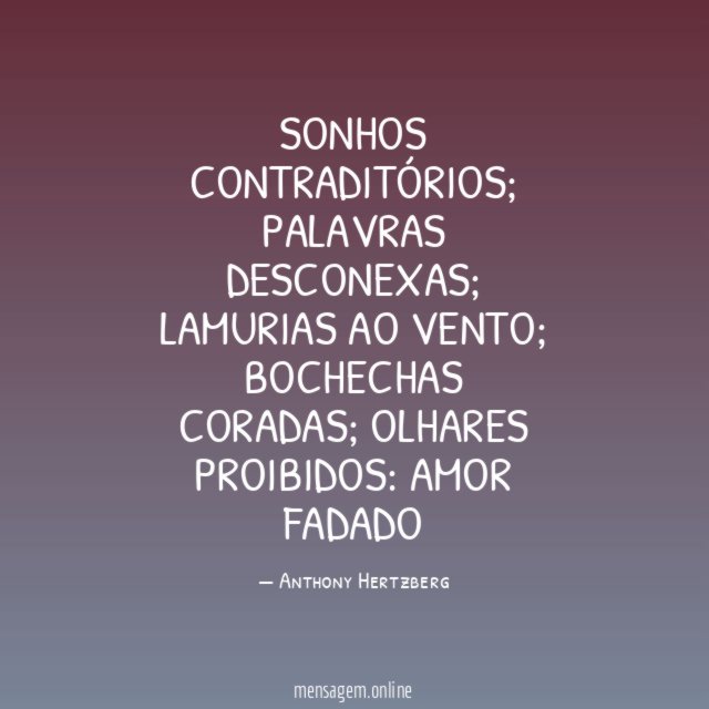 sonhos contraditórios