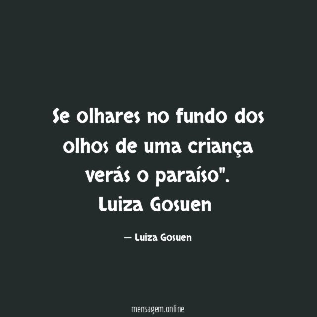Se olhares no fundo dos olhos de uma
