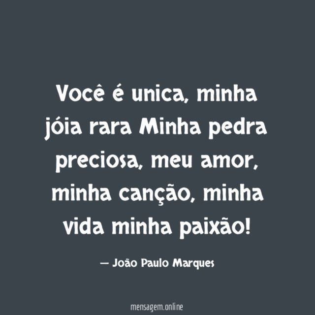 Você é unica