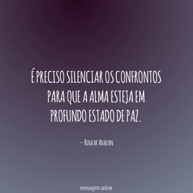 É preciso silenciar os confrontos para que a