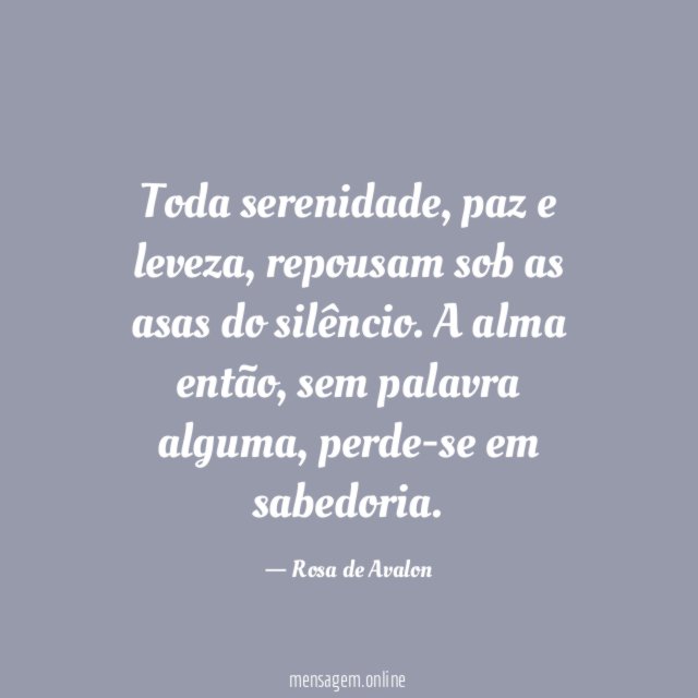 Toda serenidade